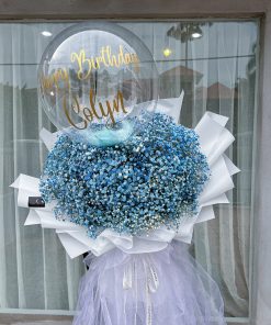 XL Blue Bobo Baby's Breath