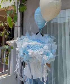 Preserved Baby Blue Roses