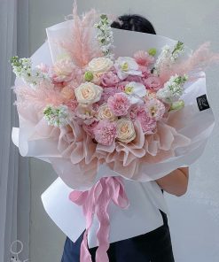 Pastel Pink White